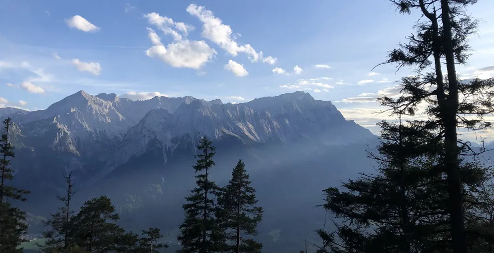 Fernblick zur Zugspitze